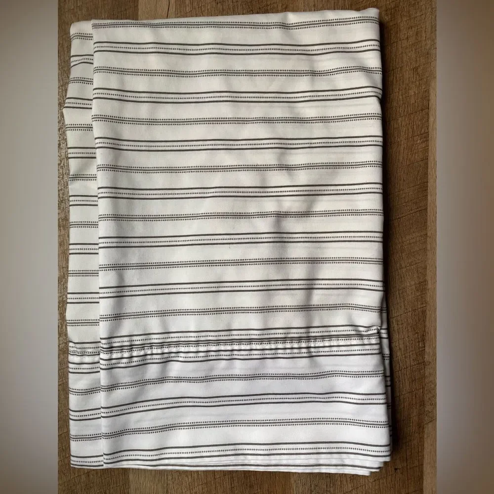Charisma Taupe-Brown  and White Striped Bed Pillow Cases